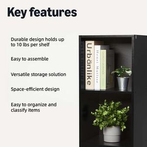 Estantería modular negra para cubos de almacenamiento de tela | Sistema organizador de armario - Product Image 2