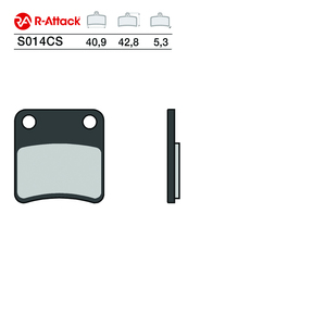 R-Attack S014CS ผ้าเบรกมอเตอร์ไซค์ คาร์บอนเซรามิก ด้านหลัง รุ่น R90 ได้รับการรับรอง - Product Image 1