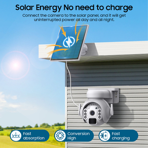 Batteria inclusa fotocamera solare 4G solare esterna a circuito chiuso <span class=keywords><strong>TV</strong></span> 3MP HD PTZ <span class=keywords><strong>Camera</strong></span> - Product Image 2
