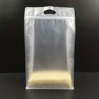 Matte Frosting Vocht Proof Transparante Poly Tassen Clear Ziplock Food Grade Rijstgraangewas Vlakke Bodem Resealbel Koffie Zak