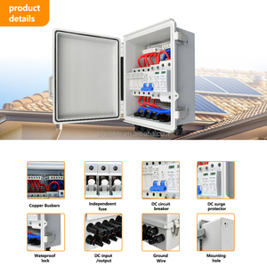 SlocableIP66防水UV抵抗6 In 1 Out 6弦15A500VDCソーラー<span class=keywords><strong>PV</strong></span>アレイコンバイナーボックス (ソーラーシステム用) - Product Image 4