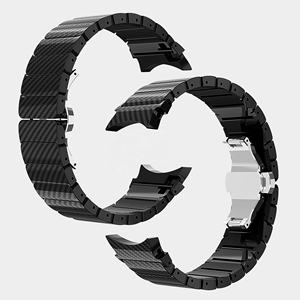 Braccialetto di lusso in fibra di carbonio per <span class=keywords><strong>Samsung</strong></span> Galaxy <span class=keywords><strong>watch</strong></span> <span class=keywords><strong>4</strong></span> cinturino per Huawei <span class=keywords><strong>Watch</strong></span> Gt 3 cinturino intelligente in fibra di carbonio - Product Image 1