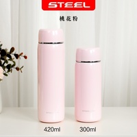 300 ml de doble pared de acero inoxidable termo al vacío taza de café logotipo personalizado impreso para oficina