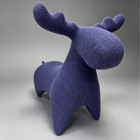 Tabouret en forme de renne de dessin animé pour enfants, siège cadeau pour salon, décoration de magasin, espace commercial