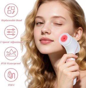 Factory Electric Cleansing <b>Brush</b> <b>Vibrations</b> Facial Cleaner Face Massager IPX6 Rotating Cleansing <b>Brush</b> Face Deep Cleansing Tool - Product Image 3