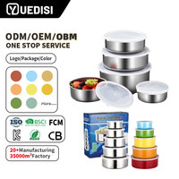 Yuedisi Offre Spéciale : Boîte à Goûter pour Enfants en Acier Inoxydable, Ensemble de Rangement Alimentaire, Boîte à Fruits et Légumes en Acier Inoxydable