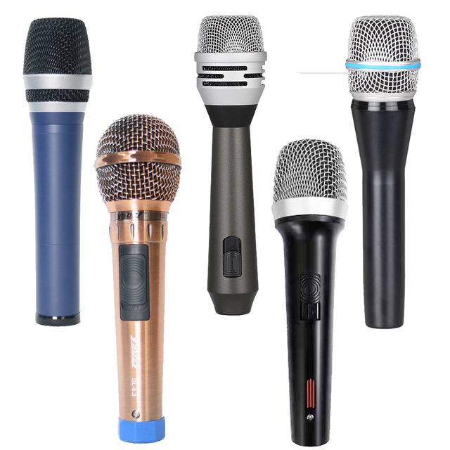 Best Cardioid Dynamic Handheld Wired Microphone Stage Performance Karaoke Sing Recording Strong XLR Cable Metal Box