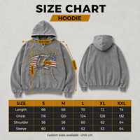 Sweat à capuche zippé personnalisé en molleton 460 GSM pour homme, 100 % coton, délavé à l'acide, imprimé DTG, coupe oversize, style vintage streetwear, fabrication OEM ODM