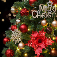 Exklusiver grenzüberschreitender Verkauf: Künstlicher Weihnachtsbaum, Heimdekorations-Set, 1,5/1,8m, luxuriöses, dichtes PVC-Material, für den Innenbereich