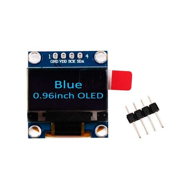 Mô-đun LCD OLED Màu Xanh Lam SPI 0.96 "Inch + CSpin 4pin (Với GND VCC)