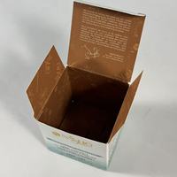 Boîtes cadeaux cosmétiques personnalisées en coton texturé avec logo, emballage unique en carton pour maquillage et soins de la peau avec fermeture à rabat inversé