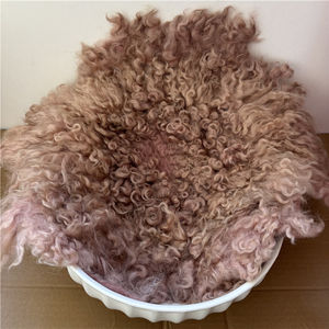 Manta de Lana Rizada Chunky Flokati para Fotografía de Bebés - Product Image 5