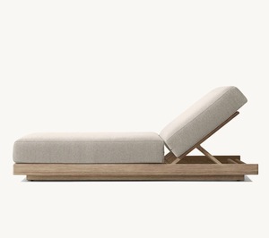 Moderne, élégant et confortable, chaises longues en bois massif, piscine <span class=keywords><strong>de</strong></span> <span class=keywords><strong>jardin</strong></span>, loisirs, mobilier d'extérieur en <span class=keywords><strong>teck</strong></span> - Product Image 6