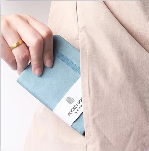 Cuaderno portátil de diseño personalizado con textura de piel dura, planificador de notas de bolsillo, correa elástica impresa, papel dúplex de cartón corrugado - Product Image 6