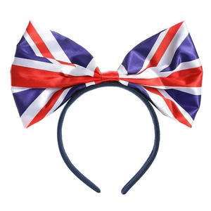 英国国旗弓头带-国王加冕、VE日、街头派对和英国活动的头带上的英国国旗弓 - Product Image 1