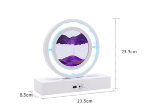 Thông minh thay đổi độ sáng bàn ánh sáng & loa trầm di chuyển đồng hồ Cát Cát nghệ thuật đêm Ligh - Product Image 5