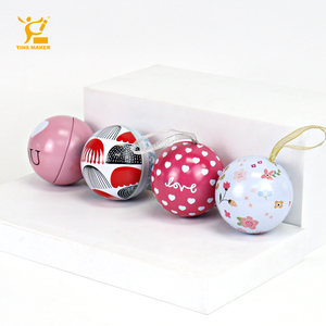 Boîte <span class=keywords><strong>en</strong></span> <span class=keywords><strong>métal</strong></span> personnalisée <span class=keywords><strong>en</strong></span> forme de boule de Noël personnalisée Mini décoration - Product Image 1
