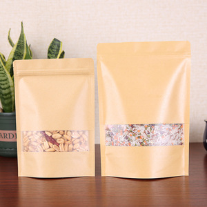 Bolsa de Papel Kraft de Alta Calidad con Cierre Hermético, Bolsa de Papel Kraft de Grado Alimenticio al por Mayor - Product Image 4