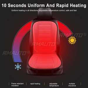 Coussin chauffant universel 12V pour siège de voiture, chauffage électrique 10S, pour sièges avant et arrière, idéal pour l'hiver - Product Image 3