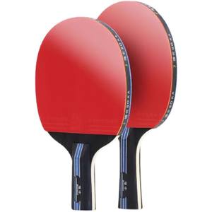 Vente en gros de <span class=keywords><strong>raquette</strong></span> de tennis de table professionnelle avec haut élastique et manche droit pour débutants en école primaire lame en caoutchouc - Product Image 1