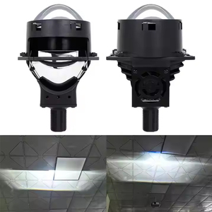 Bimmor 3 pulgadas láser blanco doble Bi Led lente de proyector haz alto bajo Dual Led <span class=keywords><strong>Plus</strong></span> láser faro proyector 65W 10000LM 12V - Product Image 2