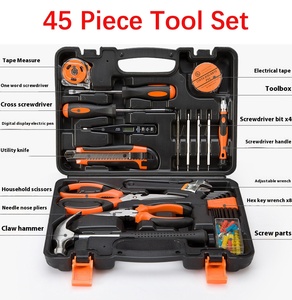 Outils électriques Impact, perceuse compacte sans balais, boîte à outils pour réparation à domicile, kit d'outils à main, réparation automobile et projets de bricolage - Product Image 6