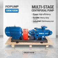 Pompe centrifuge industrielle horizontale multi-étages à grand débit et haute pression pour surpression d'eau en bâtiment, personnalisable