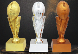 Troféu Vince Sports American Bowl de Futebol, Troféu <span class=keywords><strong>Lombardi</strong></span>, Decoração para Casa, Logotipo Gravado, Resina, OEM Europa, 1 peça, Artificial - Product Image 6