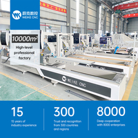Machine de fraisage de profilés en aluminium WEIKE CNC pour fenêtres et portes avec PLC et moteur, haute productivité