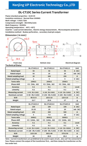 Transformador de Corriente Mini CT NJXSE DL-CT10CL 1000/1 2000/1 3000/1 4000/1 5000/1 con Cable de Conexión CA 5A 10A 20A CT 30A 50A 100A - Product Image 5