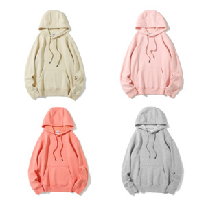 Sweat-shirts à capuche oversize vierges en molleton bouclette 35% coton, 350 GSM, de haute qualité, pour broderie en gros et événements promotionnels. - Product Image 1