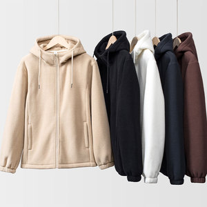 Veste d'équitation en polaire polaire chaude pour femmes, veste d'hiver pour femmes, manches longues, poche zippée, vestes d'équitation avec capuche - Product Image 1