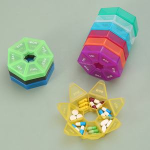 ราคาถูกขายร้อนรอบสไตล์7วันกล่องยา7ช่องรายสัปดาห์พลาสติกยาออแกไนเซอร์7กรณี - Product Image 5