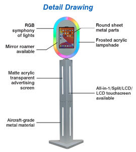 Carcasa de cabina de fotos para cámara DSLR compatible con IPad y <span class=keywords><strong>IPhone</strong></span> para eventos de fiestas y despegues de selfies - Product Image 3