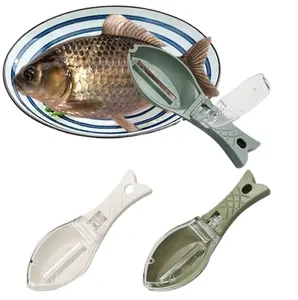 OEM/ODM personalización raspador de escamas de pescado con tapa limpiar manualmente el molde de plástico pelador