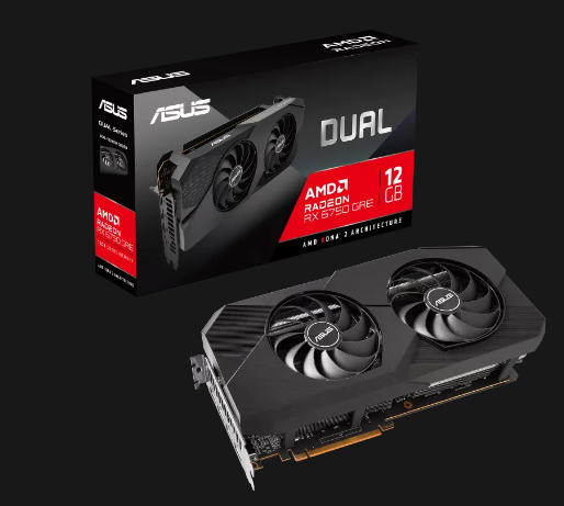 グラフィックカードDUAL-RX6750GRE-12G-V2-GAMING GB GDDR6 16 Gbps
