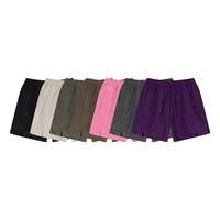 Vêtements pour hommes |   Shorts de plage imperméables en satin de coton polyester style américain tendance été 2025