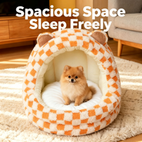 Lit pour animaux de compagnie moderne et enveloppant, épais, toutes saisons, emballé en boîte, nid douillet pour chiens, chats et petits animaux