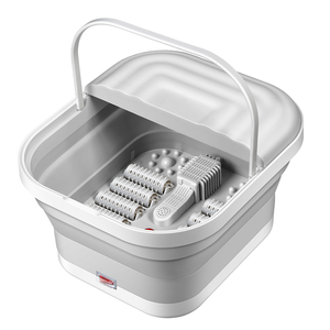 Bain de pieds électrique de relaxation profonde, détoxifiant, avec rouleaux de massage, contrôle de la minuterie pour le soin des pieds - Product Image 1