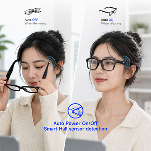 Lunettes Intelligentes IA 2026 avec Traduction en Temps Réel (165 Langues), Assistant Vocal et <span class=keywords><strong>Audio</strong></span> Sans Fil pour Voyages d'Affaires - Product Image 5