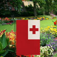 Tonga Flag Outdoor Matériel de lin de haute qualité 12 * 18In Plus de styles à choisir