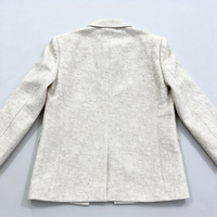 Costumes d'affaires en tweed pour femmes haut de gamme, sur mesure, OEM et ODM, blancs, élégants et tendance, costumes pour femmes confectionnés sur mesure