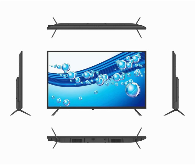 Factory Hot Selling 32" fhd Inch Led Television Bezel-less Tempered Double Glass Smart Atv google Webos Tizen Vidaa Whale Led Tv