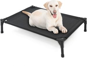 Hamaca plegable elevada con fondo de Textilene, cama para perros y gatos, tela de poliéster Oxford con estampado Floral para acampar - Product Image 2