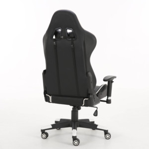 Vente en gros Chaise d'ordinateur ergonomique à mécanisme papillon Chaise de jeu de course en cuir PU blanc - Product Image 5