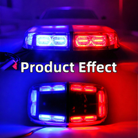 Lámpara LED de Advertencia de Emergencia para Techo de Coche, Impermeable, con Base Magnética, Luz de Señalización de Tráfico para Patrulla y Uso de Emergencia