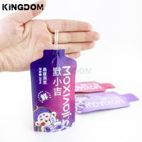 Petite pochette de concentré de jus liquide de forme spéciale avec impression personnalisée