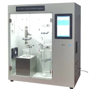 Aparato de destilación al vacío con pantalla táctil ASTM D1160, instrumento de análisis de aceite a presión reducida