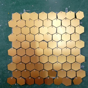 Bán Buôn Hình Lục Giác Bóng Gió Kích Hoạt <span class=keywords><strong>Sequin</strong></span> Ban Sinh Nhật Đảng Nhấp Nháy Nền Tường Trang Trí Đám Cưới Trang Trí - Product Image 2