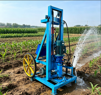 Mini-foreuse rotative électrique portable pour usage domestique et agricole, profondeur maximale 150 mètres, composants moteur et pompe de carottage